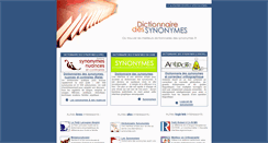 Desktop Screenshot of dictionnaire-des-synonymes.com